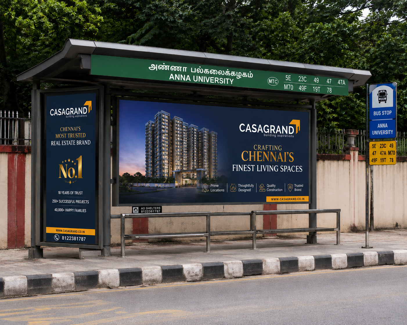 Bus Shelter Branding