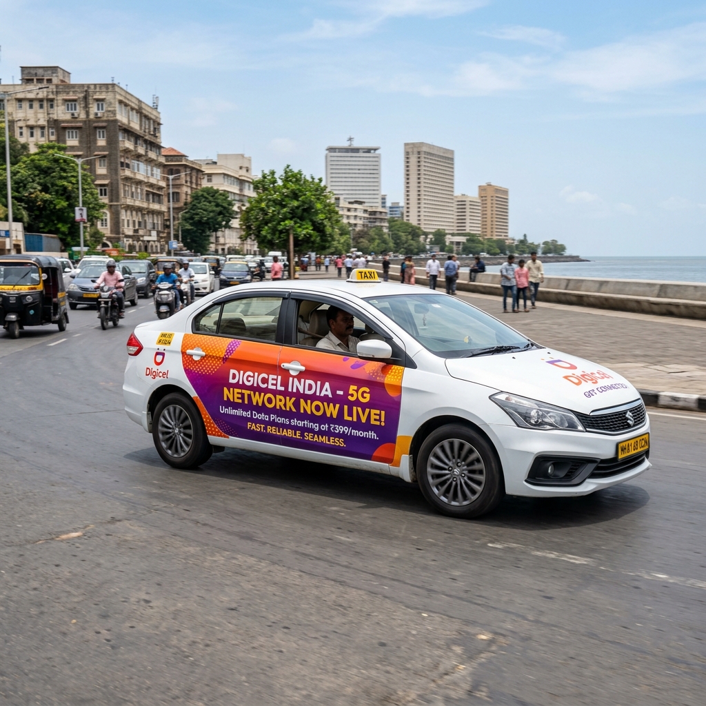 Branded Sedan Cab Campaign