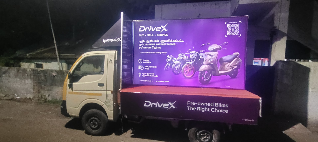 Mobile Van Branding for DriveX, Chennai 1